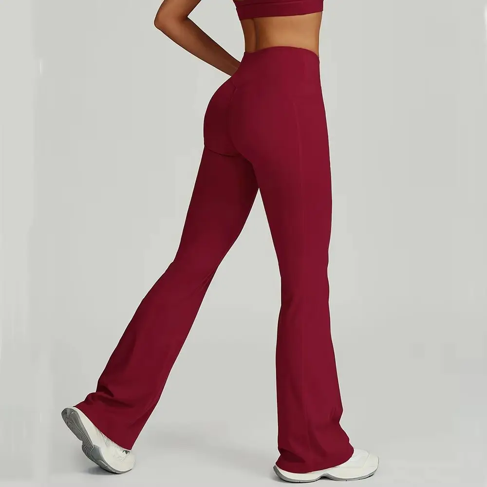 

Леггинсы для тренировок Naked Feeling, женские расклешенные брюки с высокой талией для спортзала, пуш-ап, спортивные колготки для танцев, фитнеса, дышащая одежда для йоги