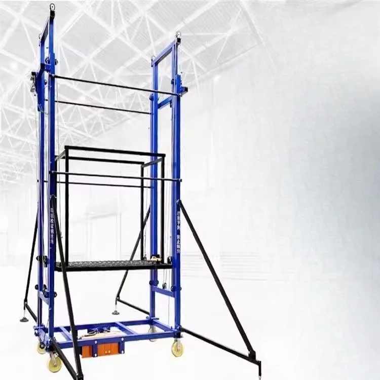 

New electric scaffolding lift foldable simple mobile remote control hydraulic automatic lifting frame platform