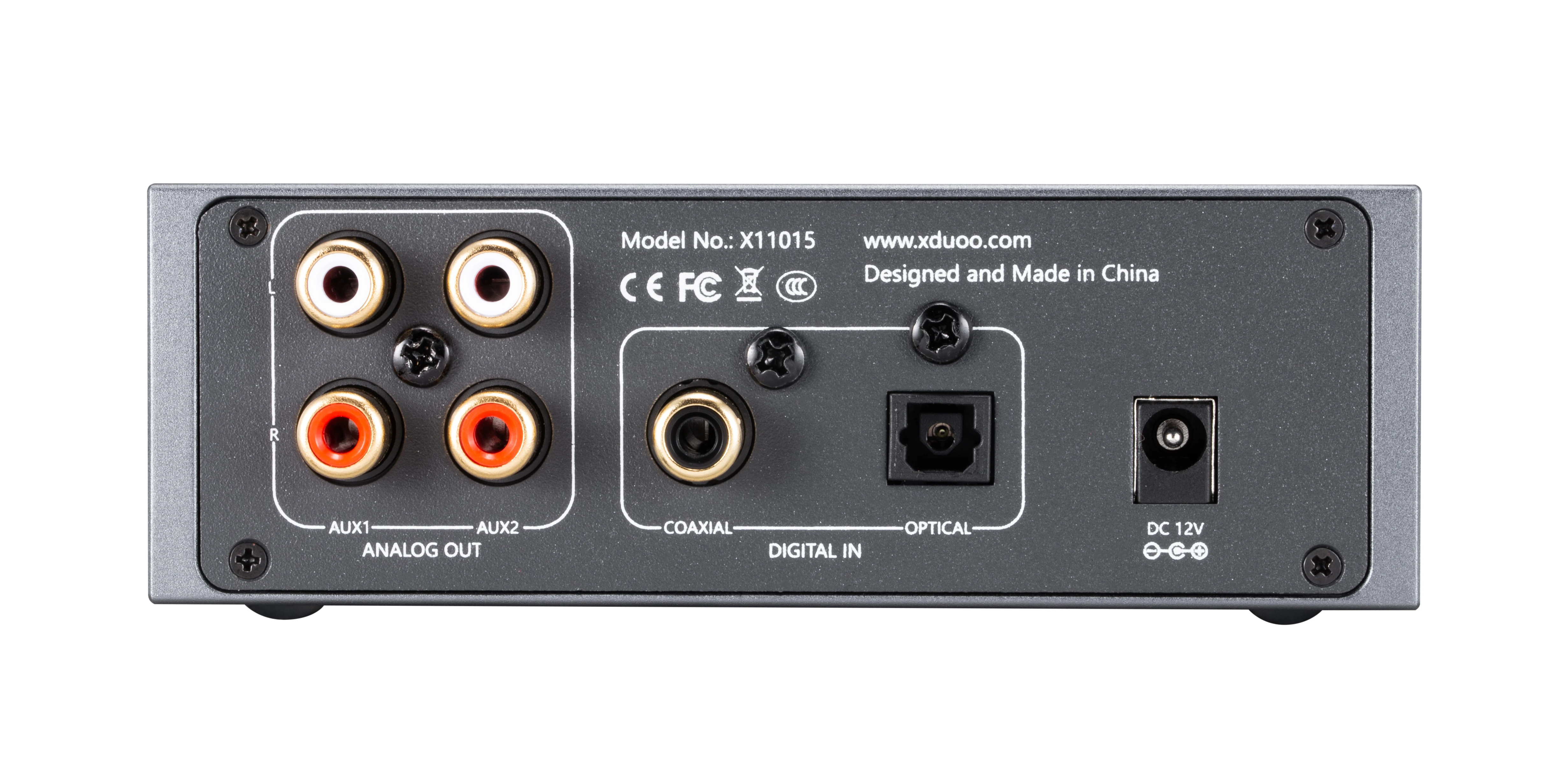 XDUOO MU-602 PCM1793 SPDIF DAC 192 KHZ/ 24 BIT EQ Independent Volume Two RCA Outputs DC12V/2A High Performance DAC Decoder