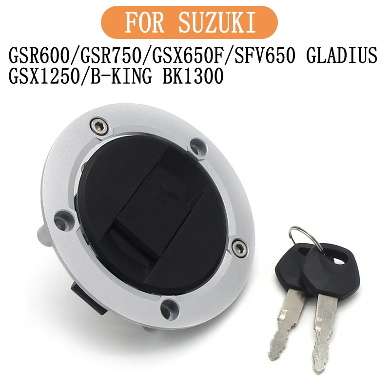 

Motorcycle Fuel Gas Tank Cap Cover Lock Set For Suzuki GSR600 GSR750 GSX650F SFV650 GLADIUS GSX1250 GSX1300R HAYABUSA BK1300