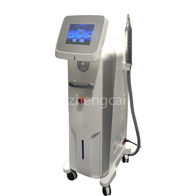 

Best Quality Multifunctional Tattoo Removal Machine with 755nm 532nm 1064nm Wavelength Spot Pigment Removal and Skin Whitening