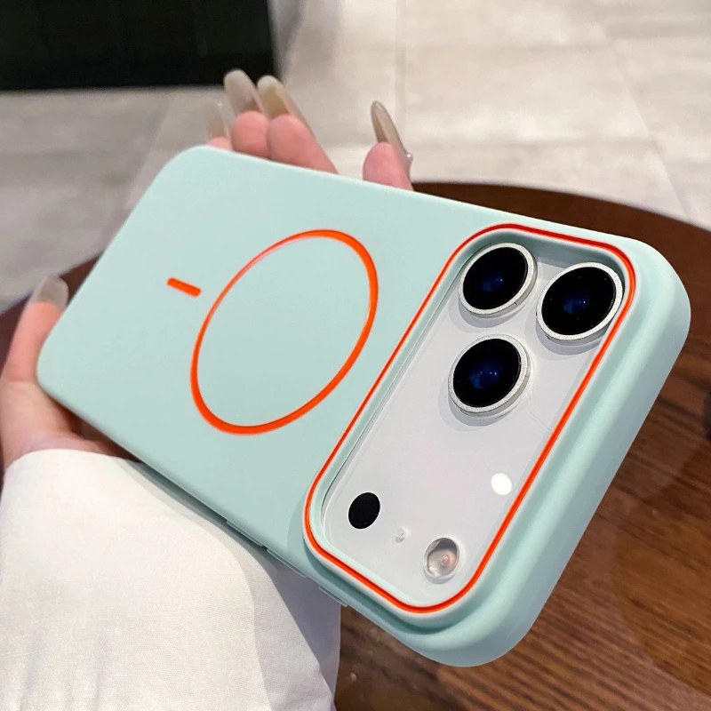 سامسونج بسيط ل قضية الهاتف المغناطيسي آيفون 11 12 13 14 15 16 E 17 الهواء برو ماكس شحن لاسلكي لينة ماتي غطاء الهاتف #1