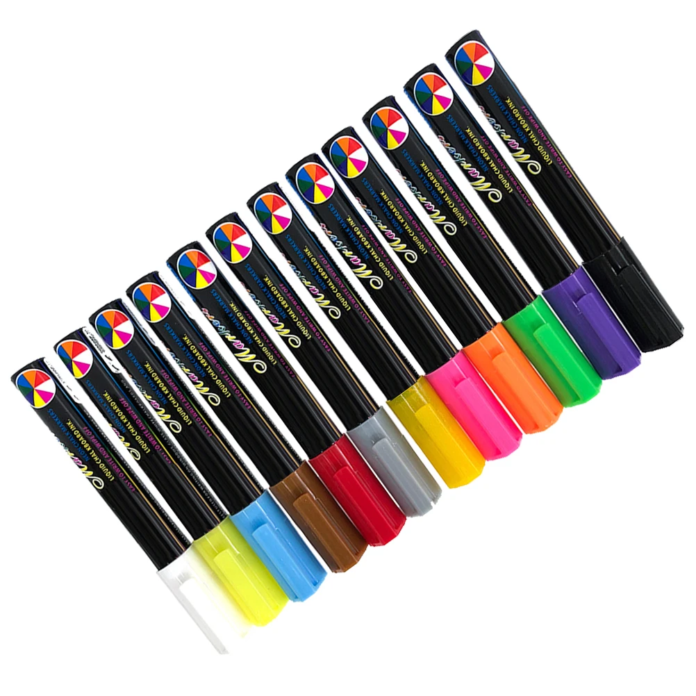 

12Pcs Environmentfriendly Liquid Chalkboard Markers Erasable Pen for Whiteboard Chalkboard Great Gift Choice Use