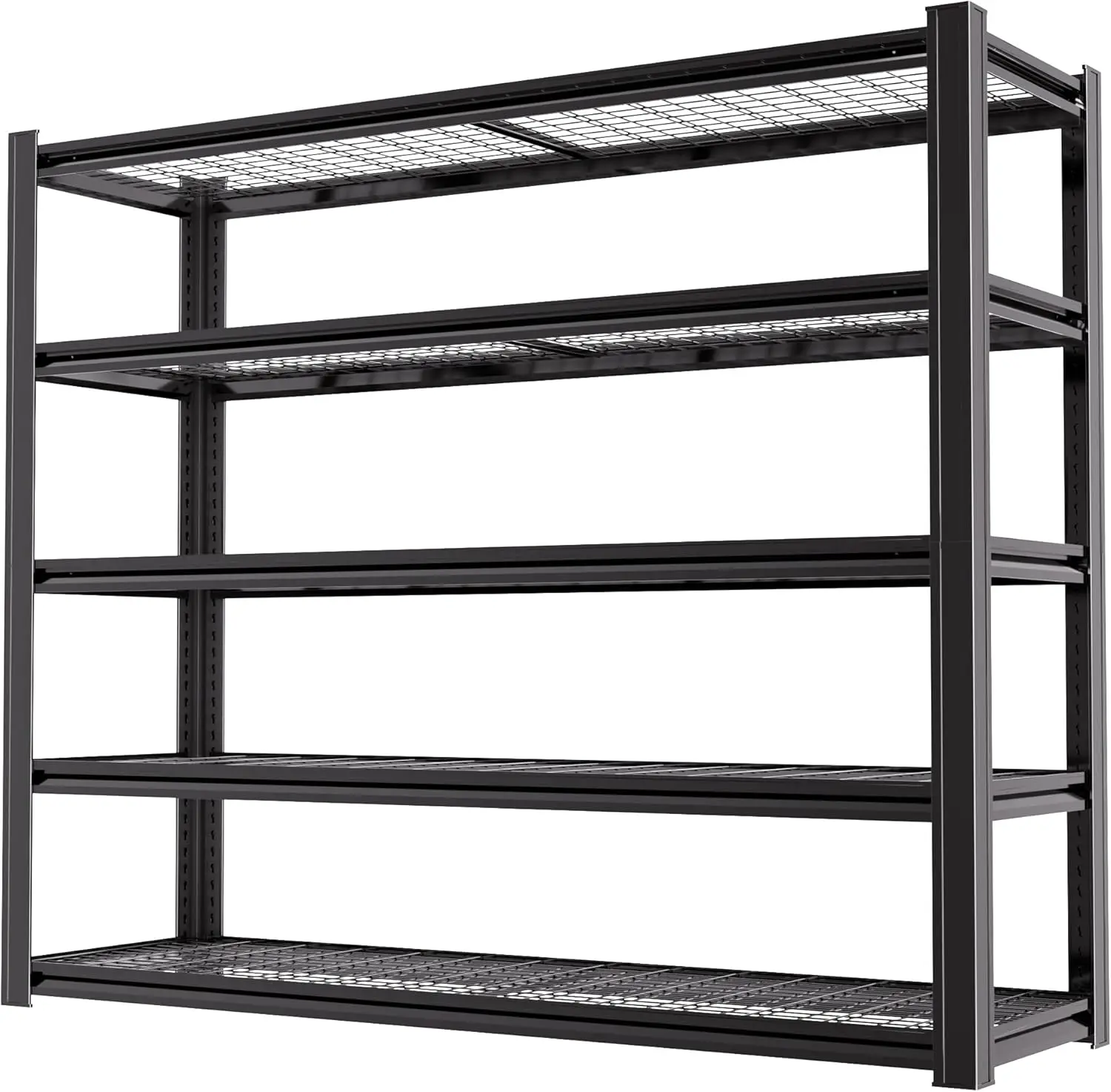 

62' W x 24' D x 72' H Garage Shelving Heavy Duty Metal Shelving 3500LBS Storage Shelves Adjustable