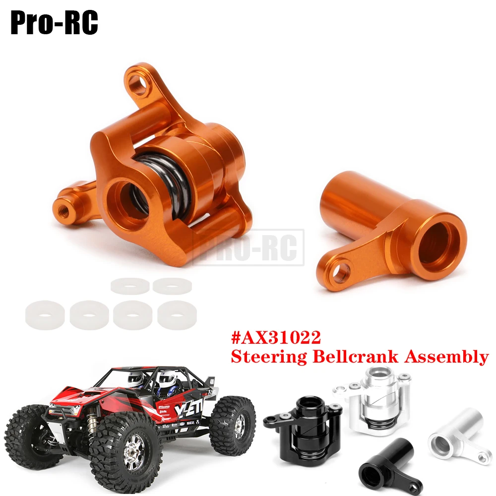 1Set AX31022 Aluminum Alloy Steering Bellcrank Assembly Upgrade for RC Car 1/8 Rock Electric Axial Racing Yeti AX90032 AX90038