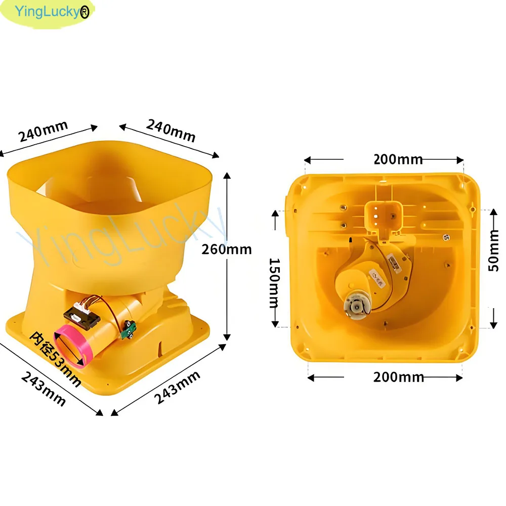 Capsule Plastic Bucket Hopper 45-50mm Turntable Capsule Ball 12V 24V Motor For Egg Twister Vending Machine Arcade