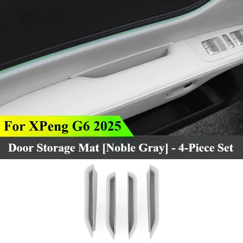 For XPeng G6 2025 Car Door Handle Storage Box Auto Organizer Tray