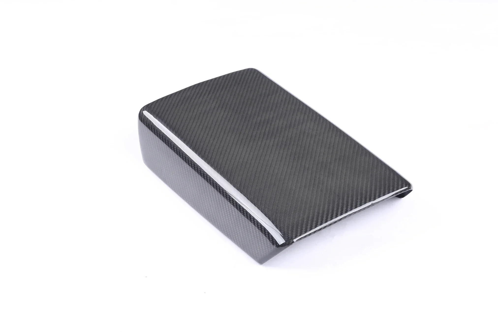 Armrest Box Cover for Tesla Model 3 Y Toray 3K 240G Dry Real Carbon Fiber Snap-in Type Installation Car Modification Decoration