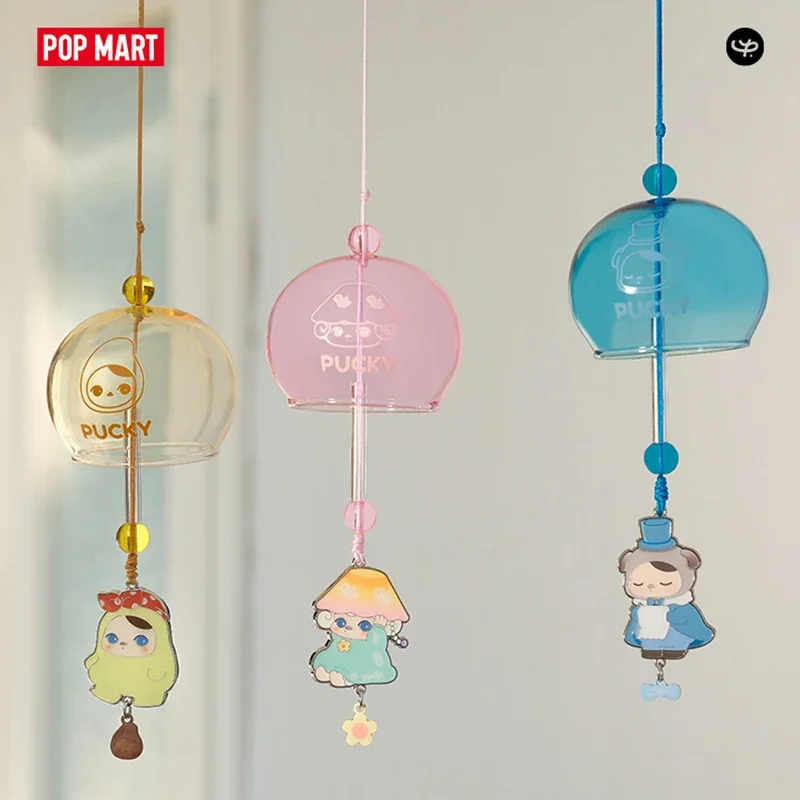 

POP MART PUCKY Home Time Series Подвески с колокольчиками Симпатичные аниме-фигурки Коллекция украшений Gif Слепая коробка Mystery Box Кукла