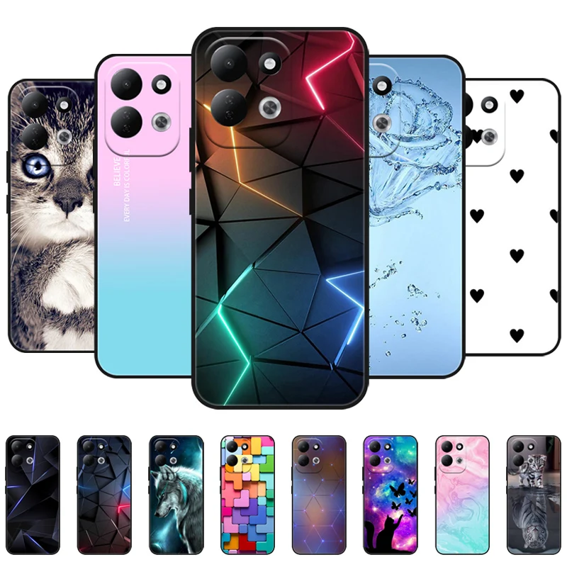 Case For Xiaomi Redmi 17 4G 5G Silicone Luxury Printed Cute Soft TPU Bumper For Redmi17 Phone Back Cover Shockproof Funda Coque