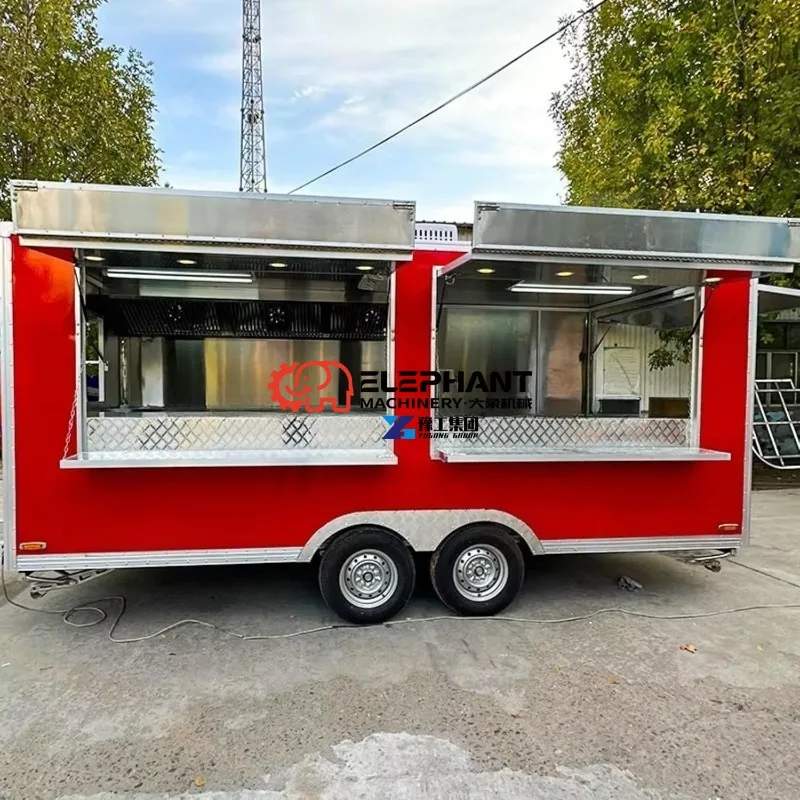 Food Truck for Sale, 304 Stainless Steel Interior, Energy Efficient System, Custom Water & Electricity Setup, Ideal