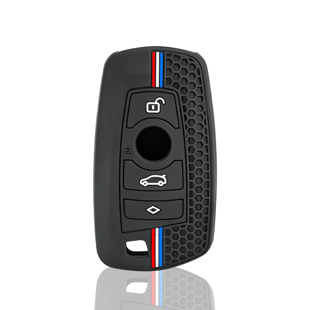 For BMW F20 F30 G20 f31 F34 F10 G30 F11 X3 F25 X4 I3 M3 M4 1 3 5 Series Silicone Car Remote Key Case Cover Fob Shell Accessories