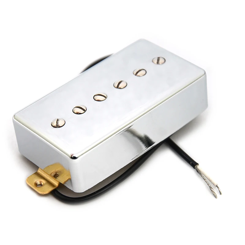 P90 Style Electric Guitar Pickups Single Coil Pickup 6 Adjustable Screw Humbucker Sized N-50/B-52 Black/Gold/Chrome