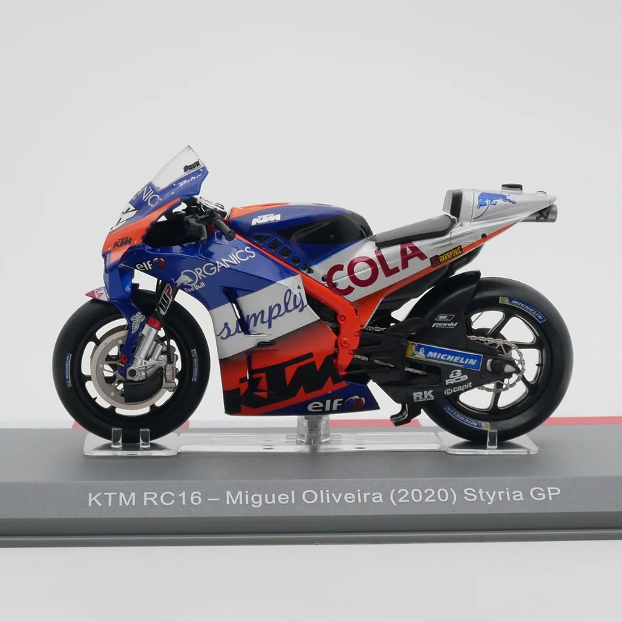 

Литой под давлением Ixo масштаб 1:18 Moto GP 2020 RC 16 Miguel Oliveira, модель мотоцикла из сплава, Коллекционная игрушка, подарок, сувенир, украшение для дисплея