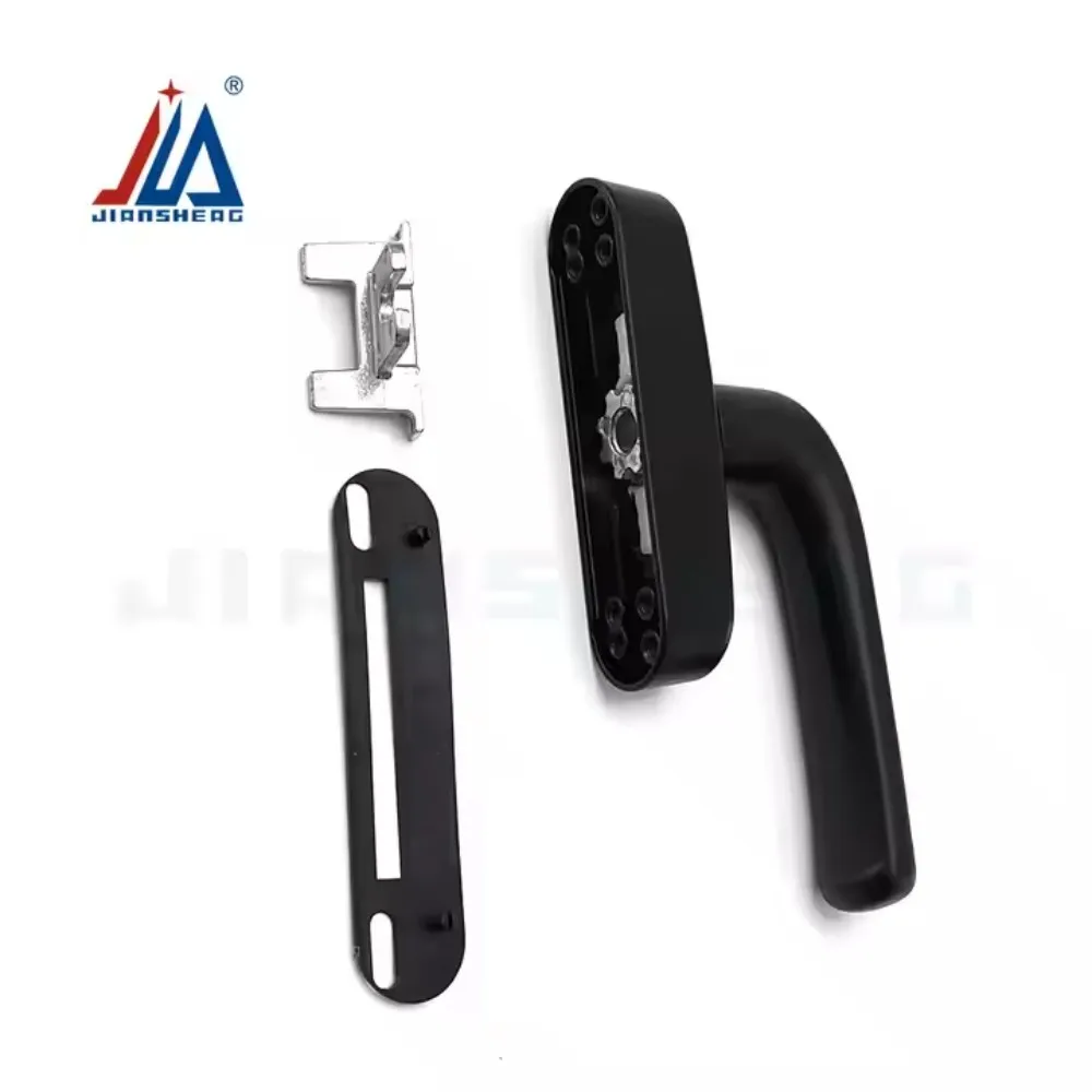 مقابض نافذة معلقة علوية من الألومنيوم عالية الجودة، مقبض ألومنيوم منحني للنافذة قابل للتشغيل