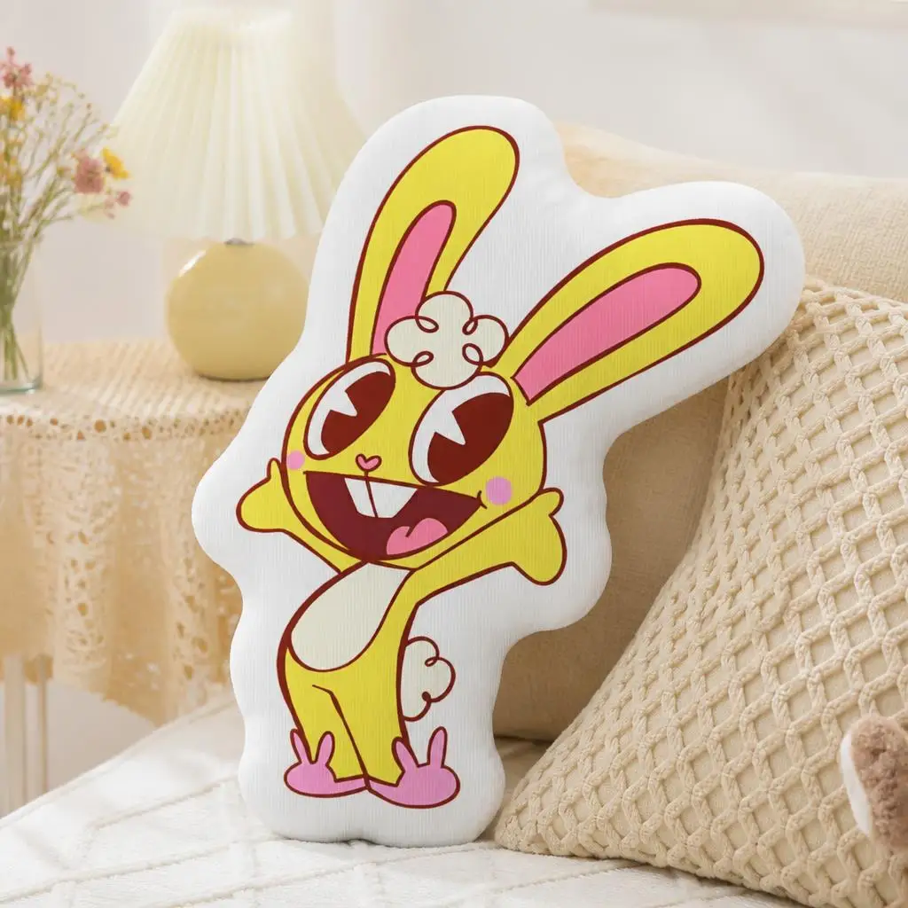 Cuddles bunny Happy Tree Friends Funny Pillow Cushion Irregular Stuffed Throw Pillow Home Decor Gift Sofa Bed