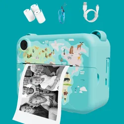 Kids Camera Instant Print 0 Ink Instant Print Photo - Christmas Birthday Gifts for Age 3-8 Girls Boys - Portable Toy