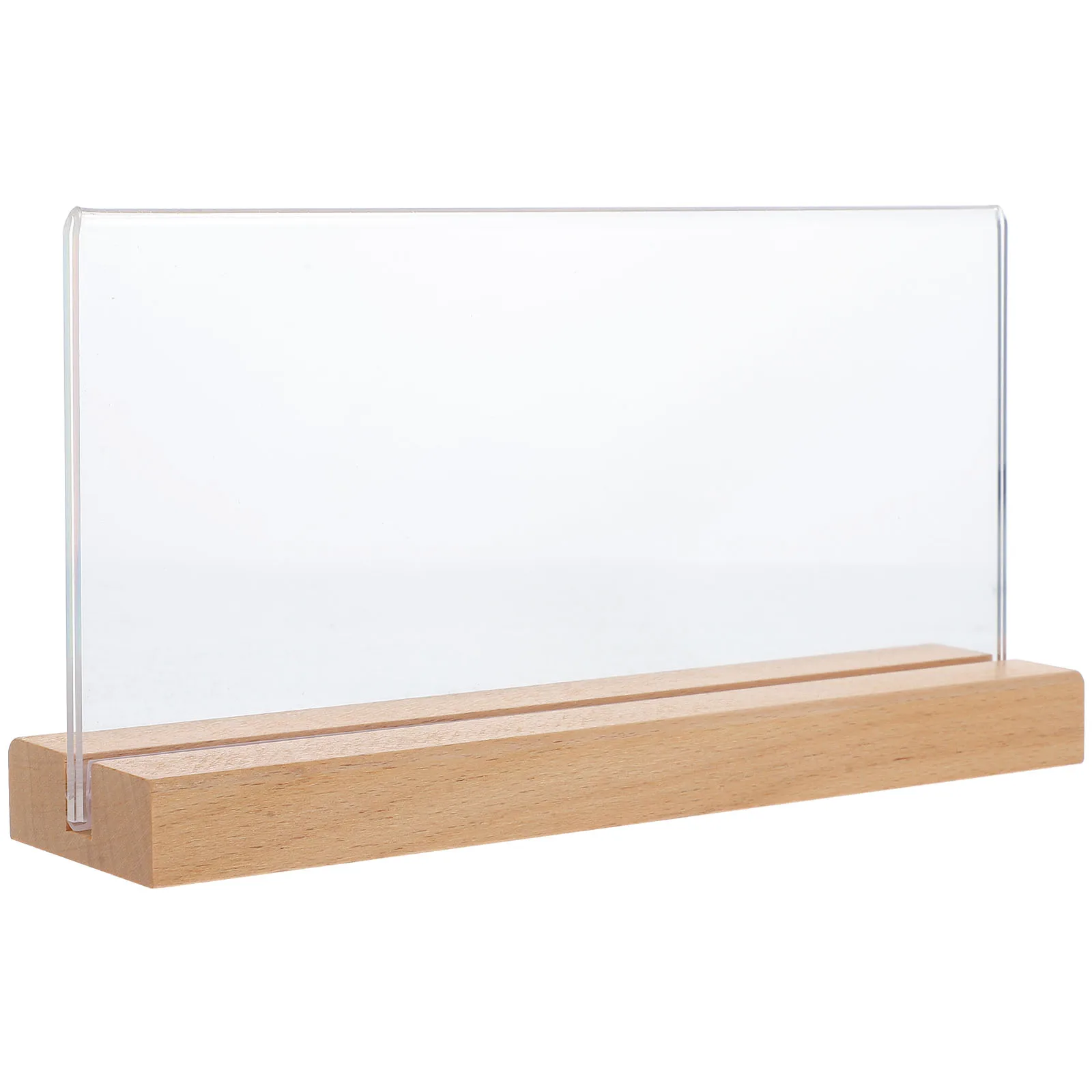 

Vertical Sign T Shape Tabletop Display Stand Clear Plastic Document Holder Stable Stand Large Size For Menu Price Tags