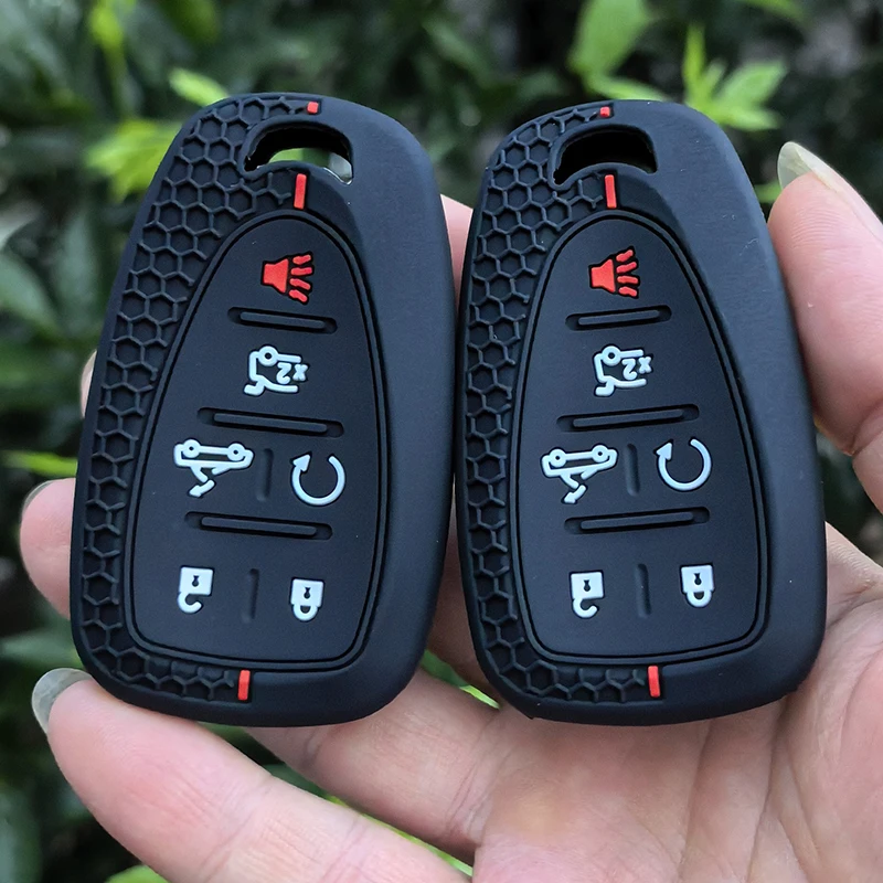 For Chevrolet Bolt EV Onix 2023 Cruze Spark Silverado Volt Equino Camaro Aveo Sonic Silicone Car Remote Key Fob Case Keychain view 6