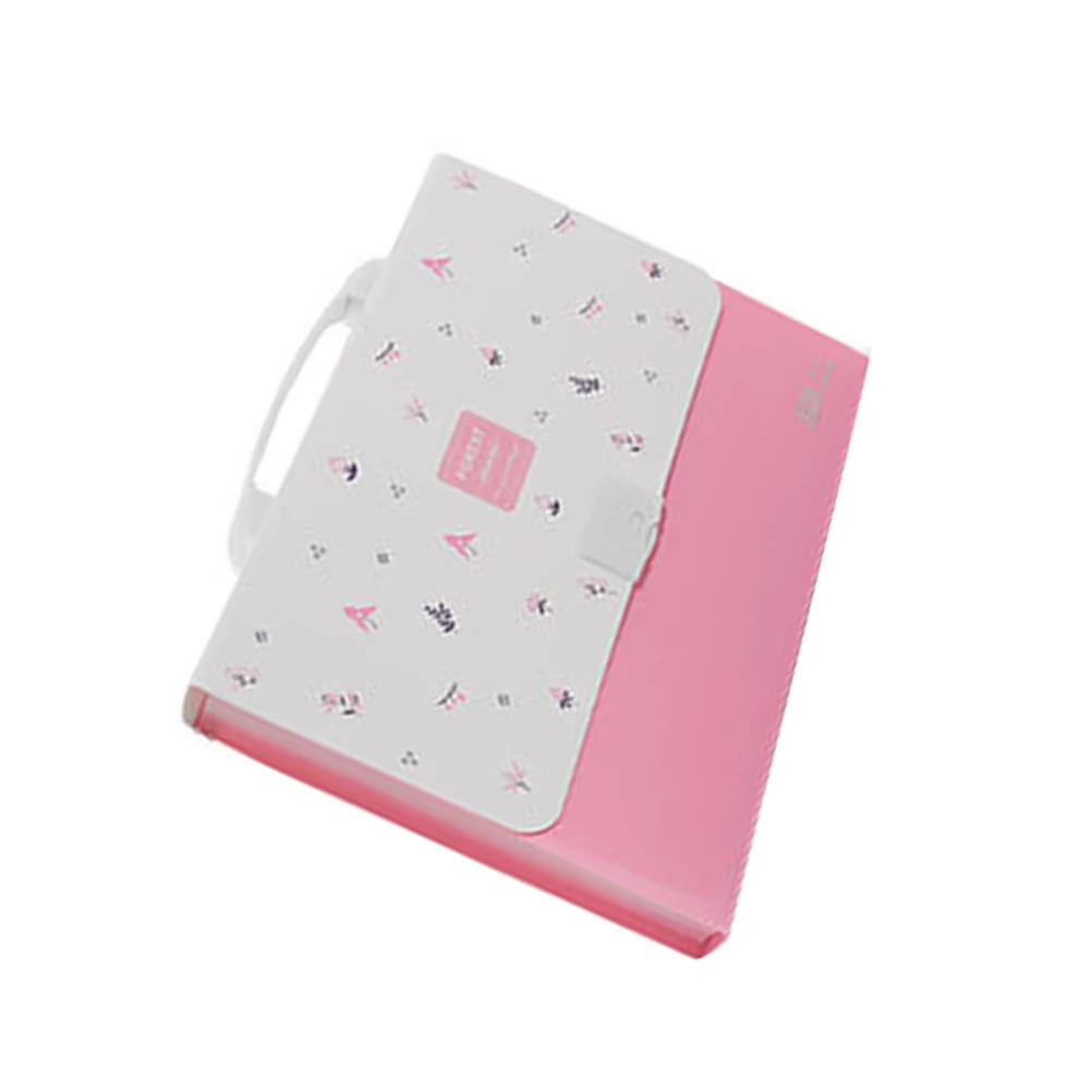 

Plastic File Folder Lightweight Portable Document Holder Pink able Accordion Folder for Office School ganize Papers