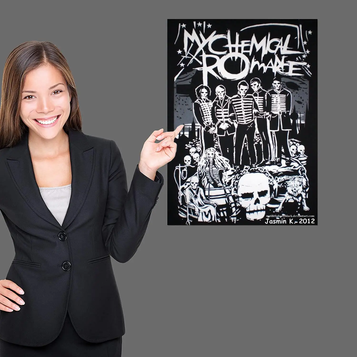 my chemical romance Poster Prints Wall Art Canvas Painting Poster For Modern Family Living Room Home Decor