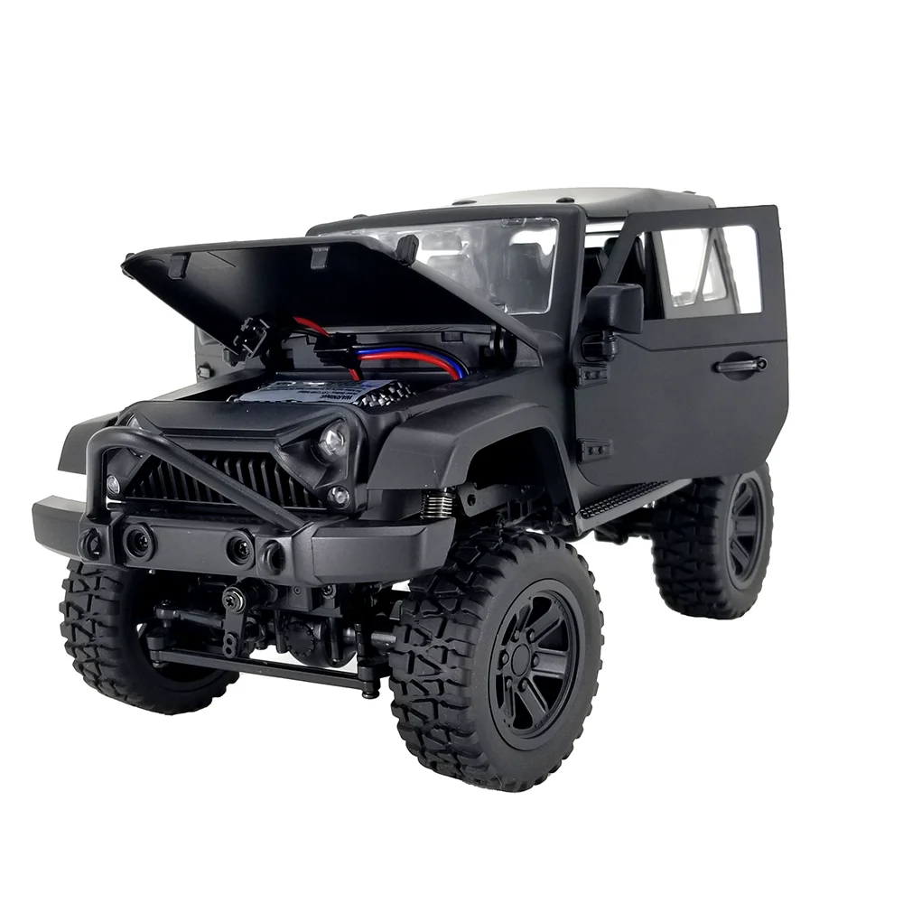 JMRC 4WD SEMI Jeep Crawler Matte Black Metal Drive Shaft Edition 2.4GHz RC Climbing Vehicle With LED Head-Lighting  RTR