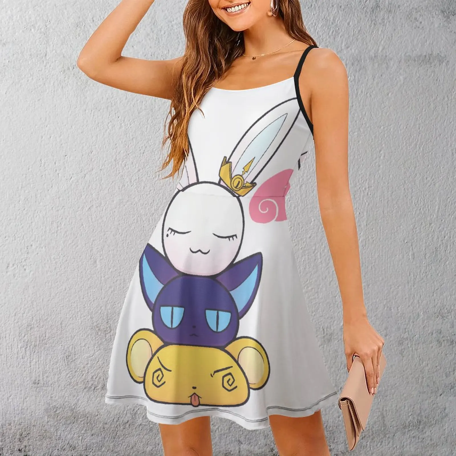 Robe à bretelles pour femme, Cardcaptor Sakura, Guardians, Sweat à capuche léger, Robe à bretelles pour femme, Graphic Cool Va