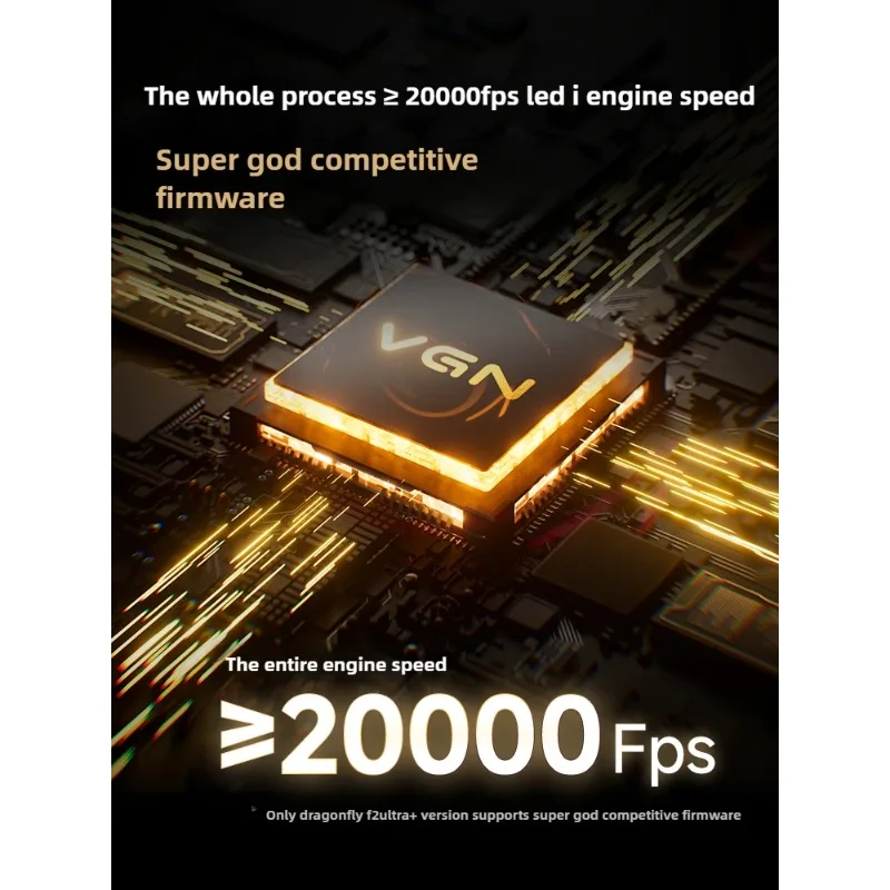 VGN Dragonfly F2 ProMax Ultra игровая мышь PAW3395/3950 42000 точек на дюйм 0,125 мс проводная/беспроводная двойная 8K киберспортивная мышь с низкой задержкой подарок