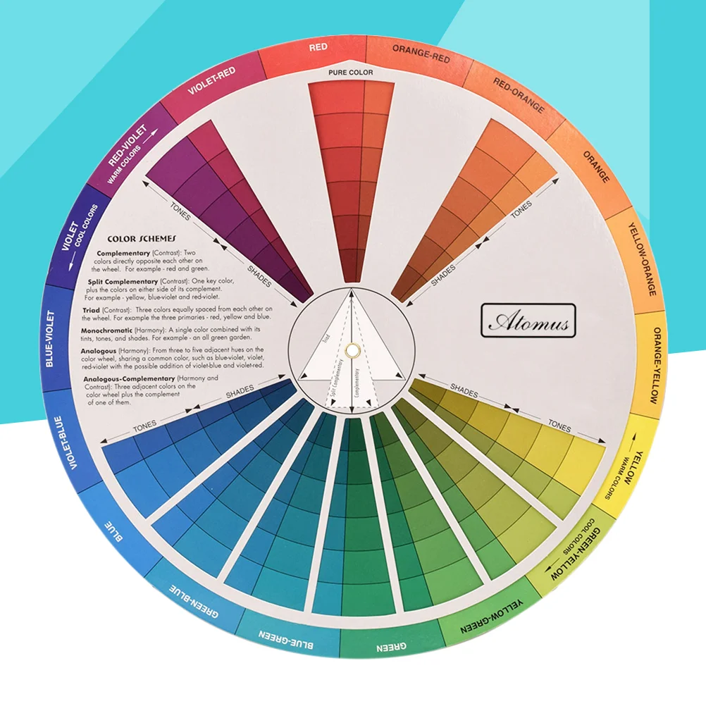 Wheel Color Colour Guide Mixing Chart Rgb Board Makeup Learningcircleblendingmixed Paintingbasic Artist Tool Chromatic Paper