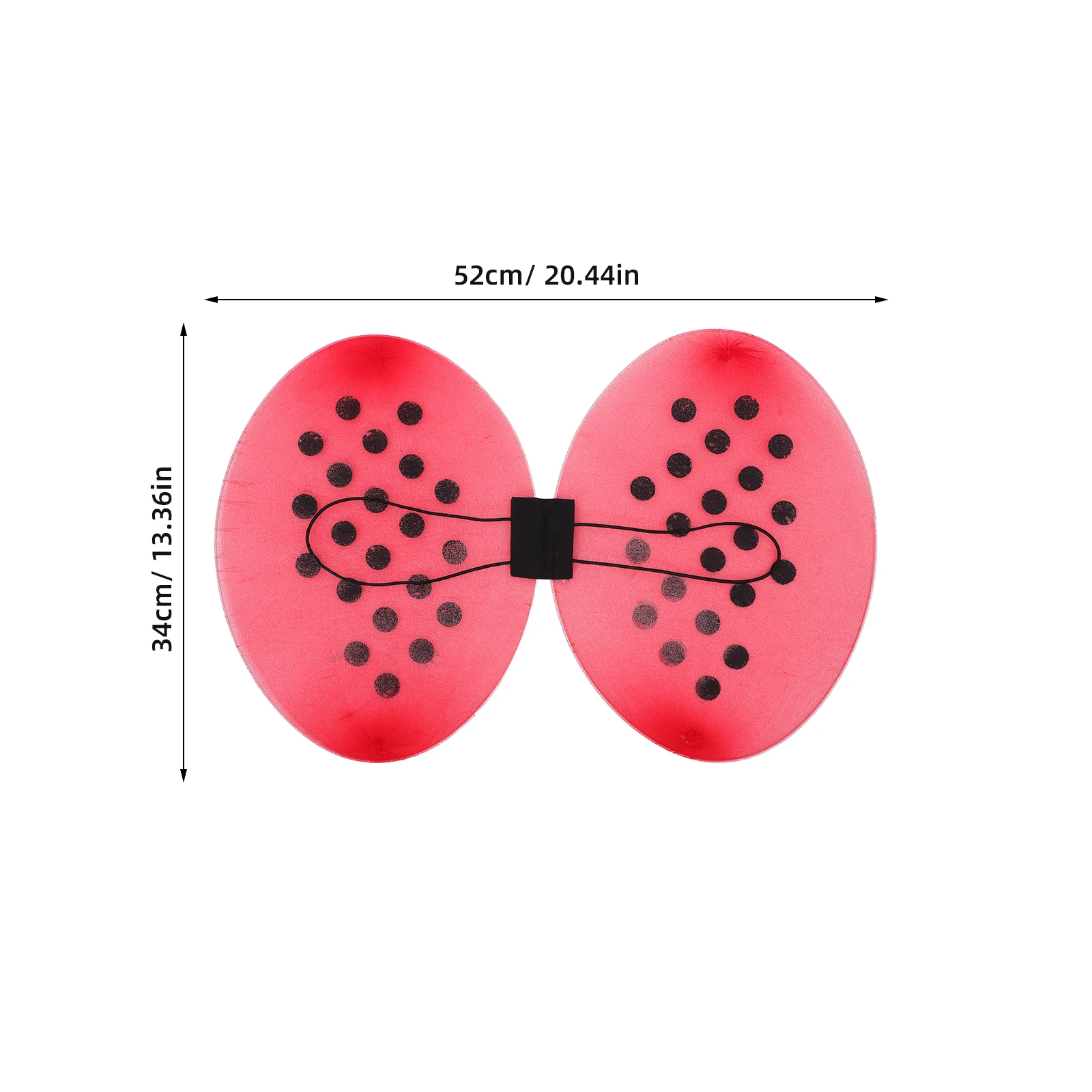 Ladybug Wings Costume Lightweight Foldable Design for Kids Girls Halloween Birthday Party Cosplay Masquerade Performance Dress