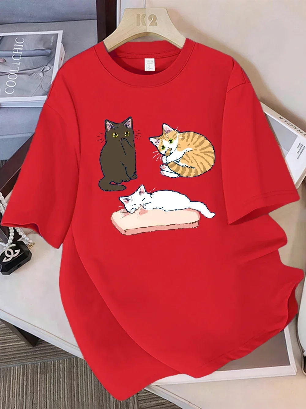 تي شيرت نسائي مقاس كبير برسومات جرافيك بأكمام قصيرة، فضفاض وكاجوال، ناعم ومريح للتنفس، رياضات خارجية #2