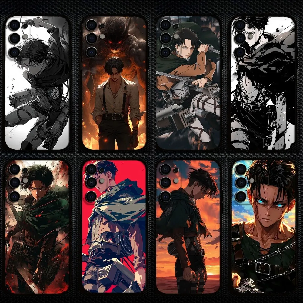 

Attack-Titan Levi Phone Case For Samsung S25/S24/S23/S22/S21/S20/Plus,Fe,Lite/Others Black Cover