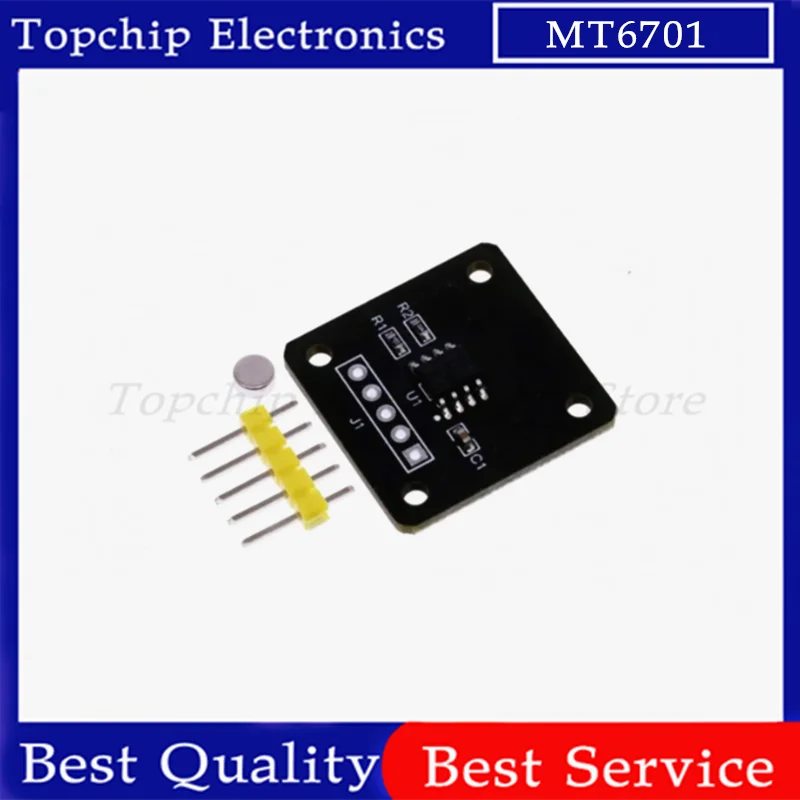 MT6701 Magnetic Encoder Module 14-Bit High Precision Angle Measurement Sensor Instead of AS5600 for Arduino Magnetic Induction