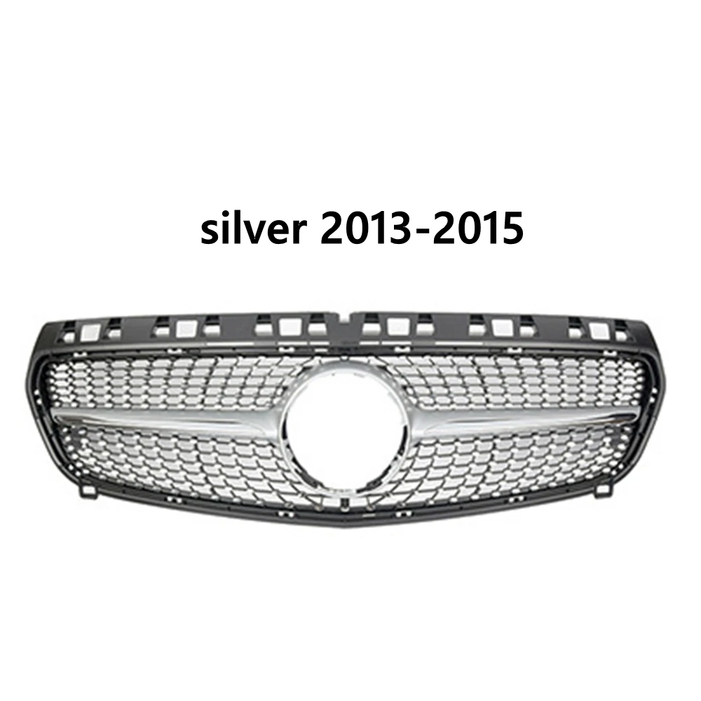 لمرسيدس A Class W176 Hatchback 2013 - 2015 2016-2018 A180 A200 A250 W176 Racing GT Grill تصفيف السيارة الأوسط ABS مصبغة #5