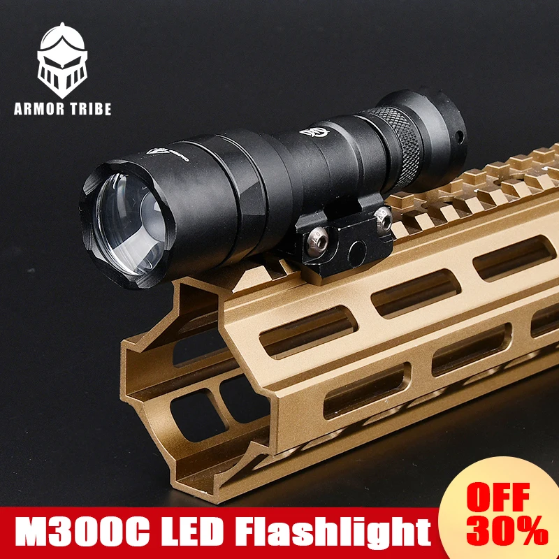 WADSN Airsoft Surefir M300C Scout Light Weapon Light Rifle Hunting Outdoor Weapon LED Flashlight Lanterna Tacitcal Flashlight