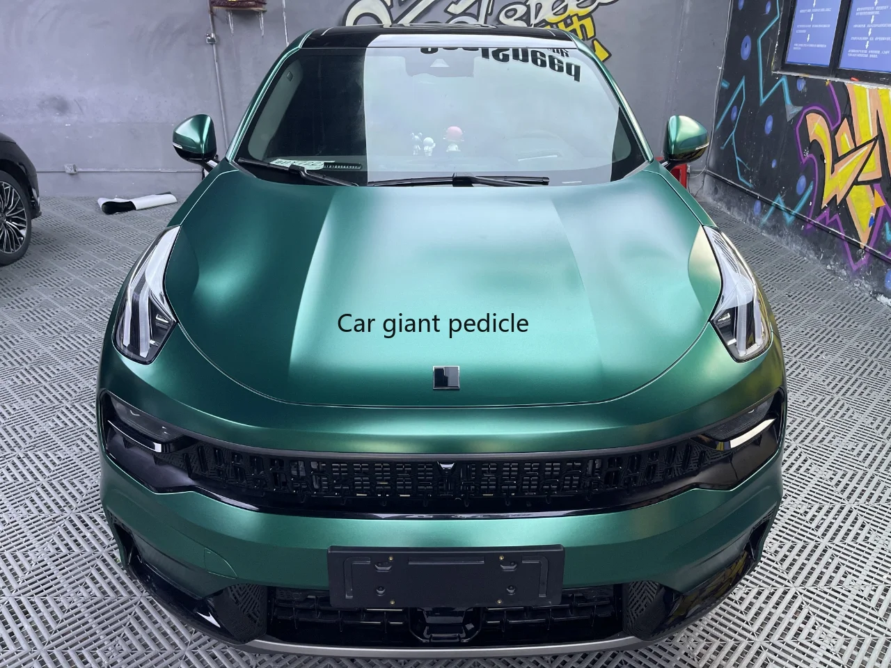 Highest quality matteEmerald vinyl Wrap Film Car Wrap Film Non degumming Non fading quality Warranty 1.52M*17M roll
