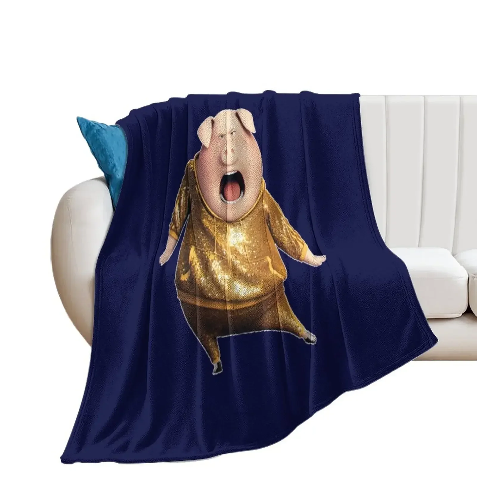 

Gunter from sing movie Throw Blanket Hairys blankets and throws Giant Sofa Blankets