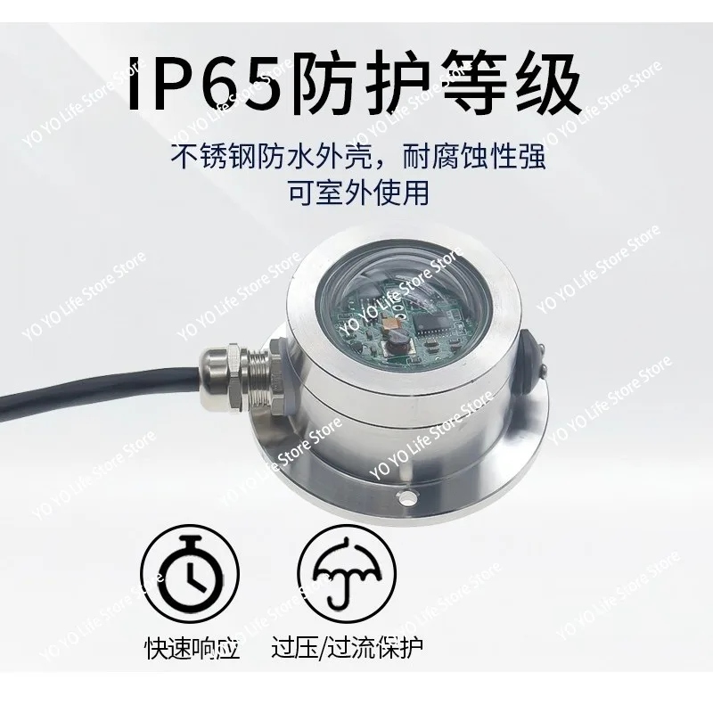 XM9505 Stainless steel optical rain gauge RS485 meteorological monitoring station dual channel pulse rainfall sensor