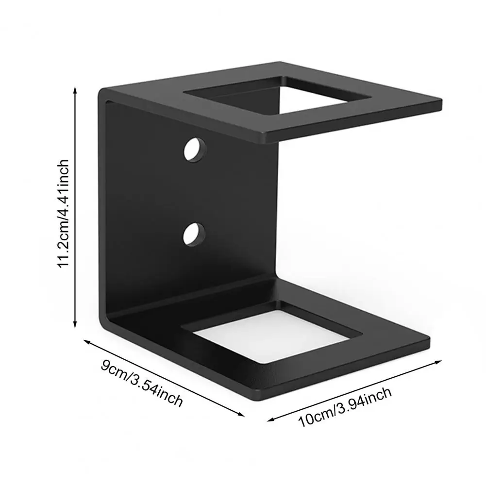 Secure Tow Hook Storage Rack Heavy Duty Steel Powder-Coated Wall Mount Bracket Rear Bumper Tow Hook Holder Towing Accessories