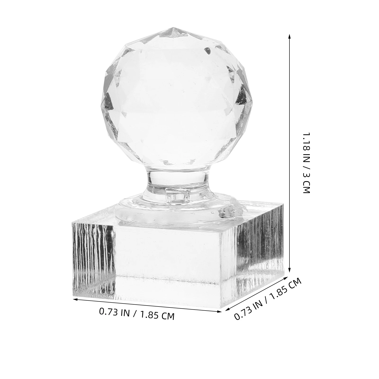 7028 herramienta de prensado de sombra de ojos de cristal único, estampador acrílico transparente, molde de sello de polvo Diy, dispositivo de maquillaje, sello de polvo prensado