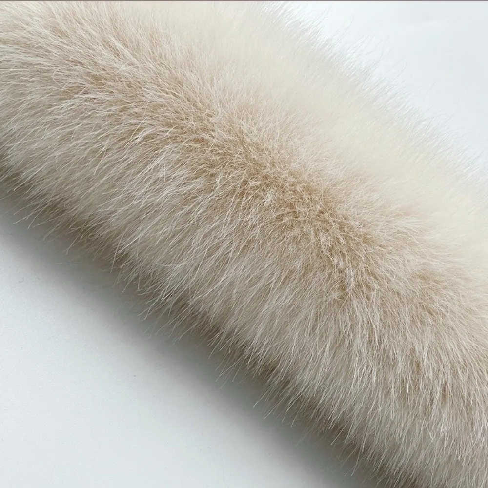 

Элегантный воротник из искусственного меха, мягкий защитный шарф для шеи, зимнее теплое пушистое пальто с искусственным воротником