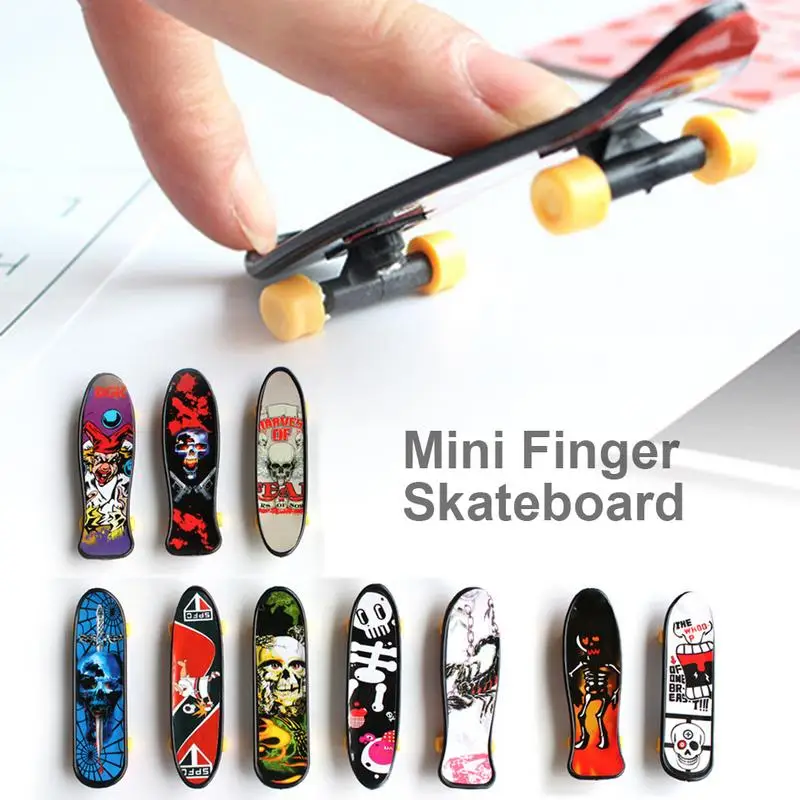 Mini Finger Skateboards Teens Cool Finger Boards For Family Entertainment Travel Size Tiny Fingerboard Games For Christmas Gift