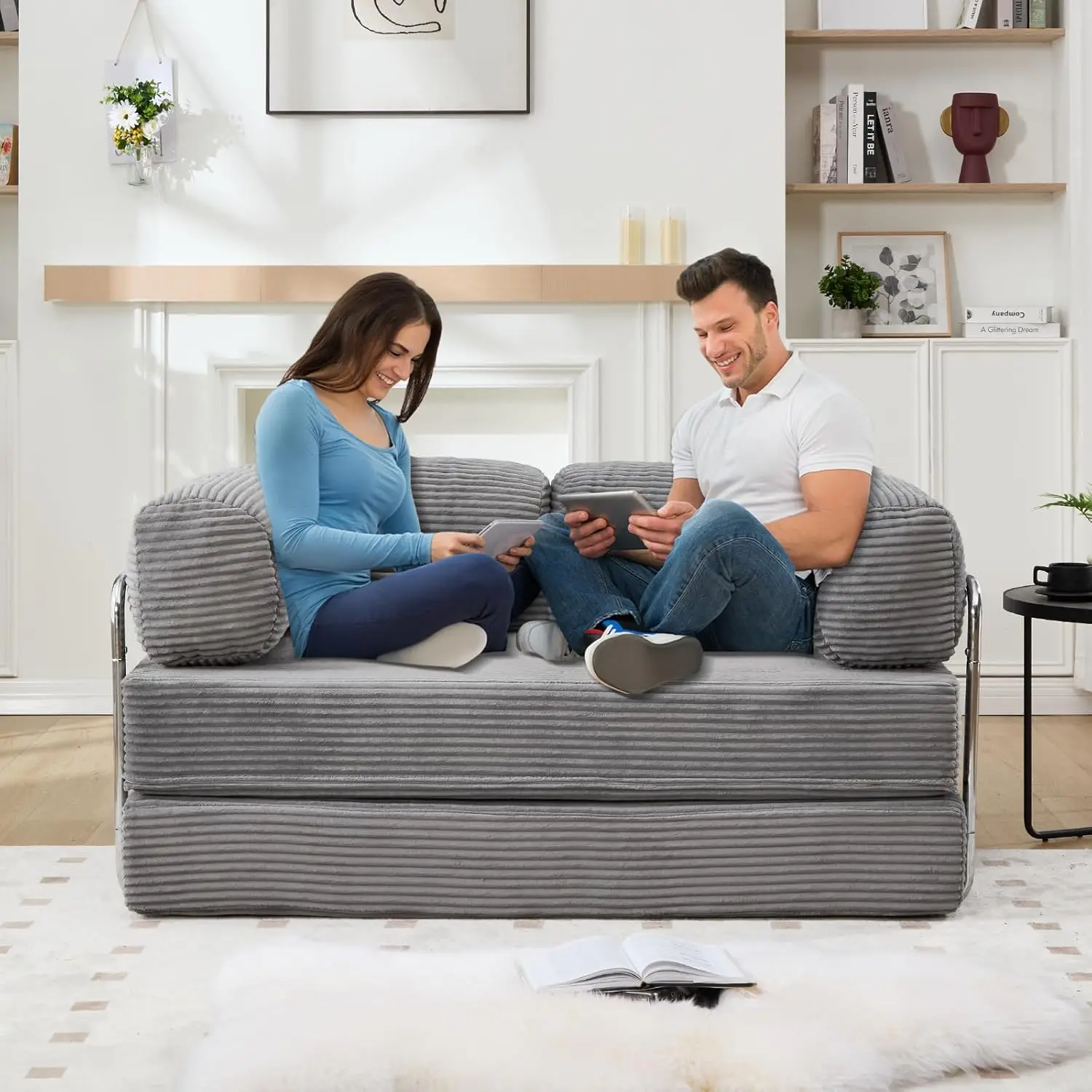 5-in-1 Convertible Sleeper Sofa Bed 79
