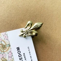 Vintage Classic Stationery Index Clips Warbler Tail Flower Type Book Clip Traveler Notebook Accessories Tool Photography Props