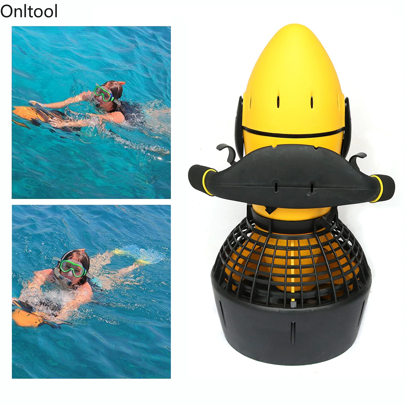 

300W Electric Underwater Thruster Three Blade Propeller With Two Speed For Marine And Pool Outdoor Sports