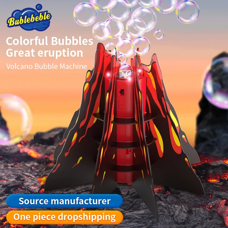 

Volcano Bubble Machine Gun - Children's Bubble Gun - Birthday Gift, Outdoor Summer Toy For Girls And Boys Party, Bubble Gun With