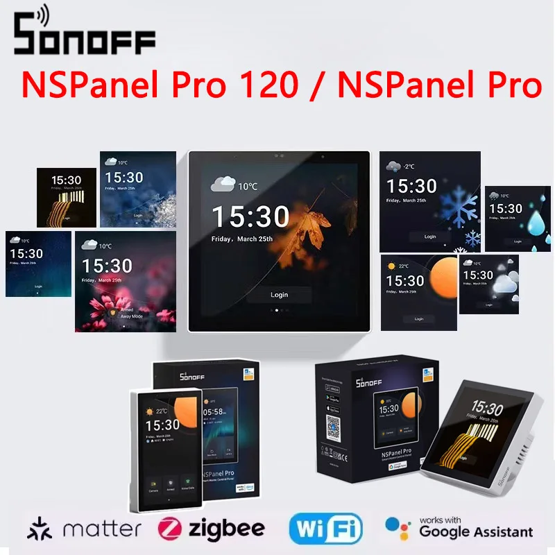 

SONOFF NSPanel Pro 120/NSPanel Pro Интеллектуальная центральная панель управления Сенсорный экран Отключение сети Панель Zigbee 3.0 Приложение EasyLink
