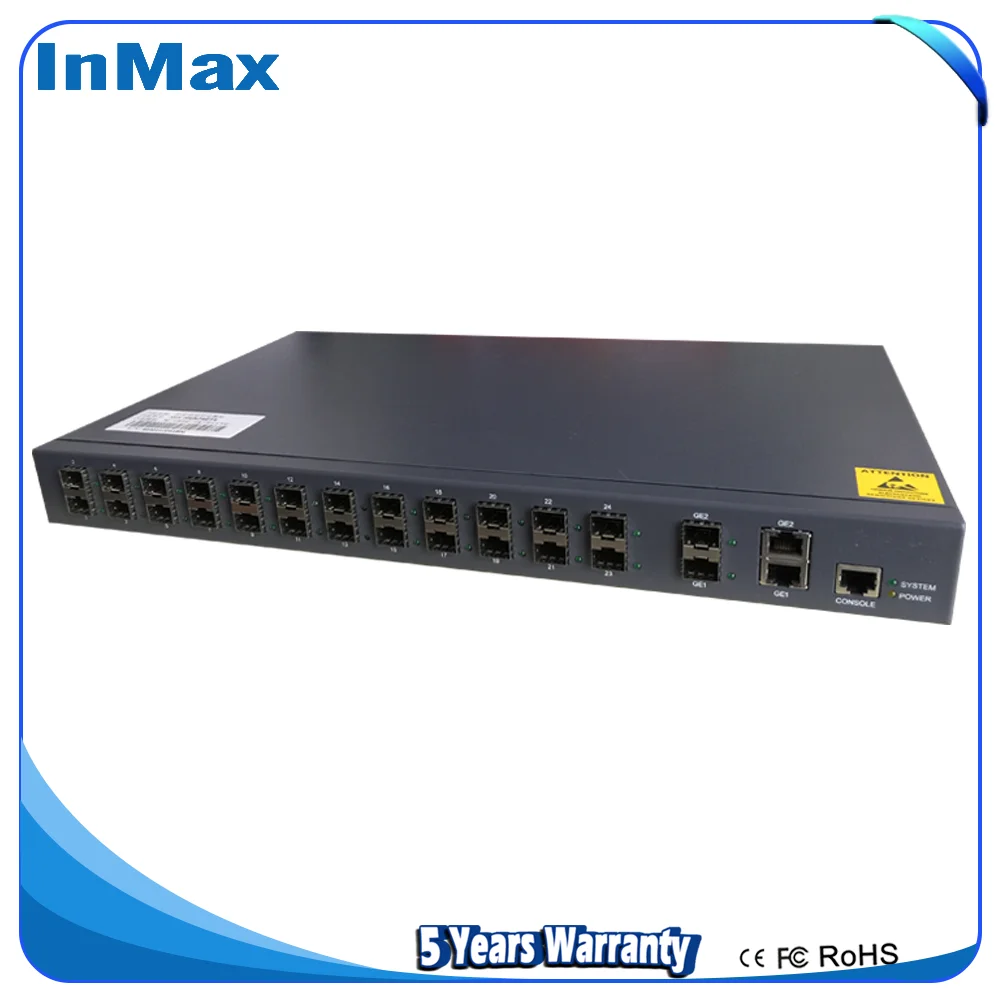 24 Port 10 100 1000mbps Network Switch Gigabit Sfp Network Switch