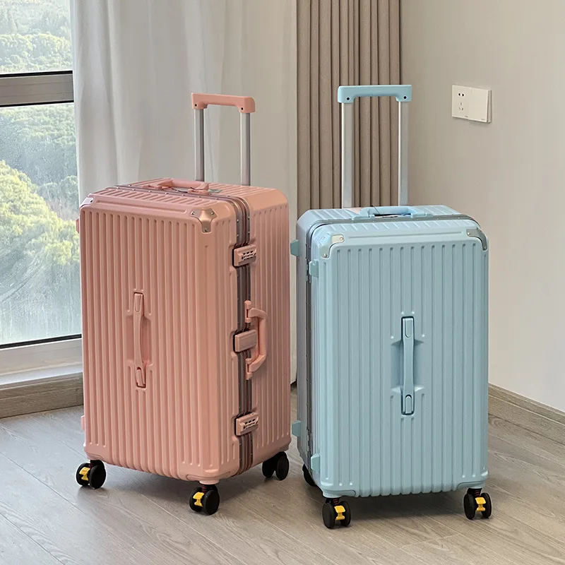 Large Capacity Aluminum Frame Luggage 28 Inch Drop-Resistant Trolley Case Password Suitcase 30 Inch travel case