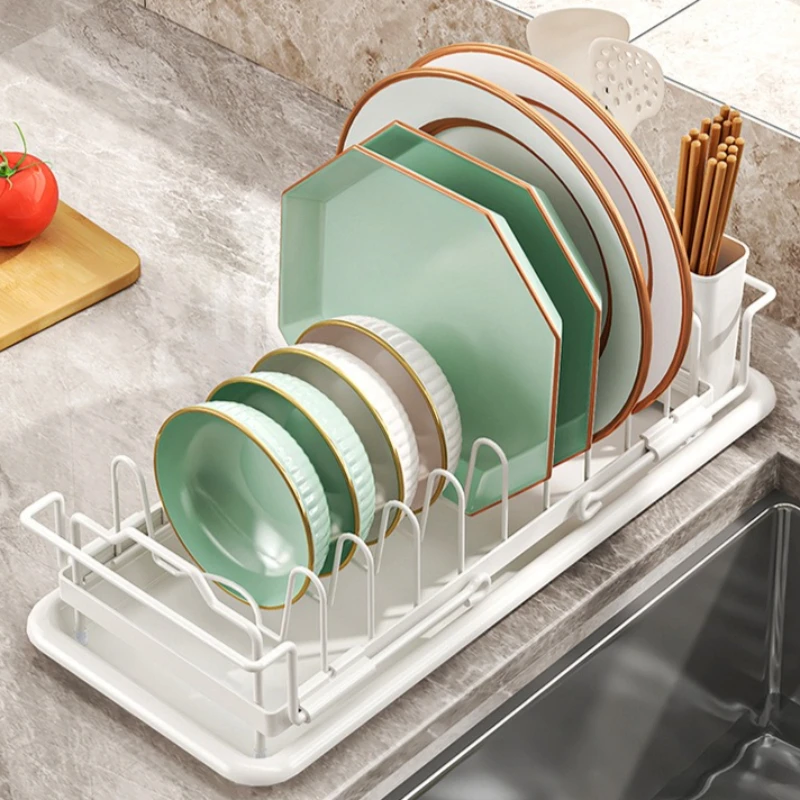 

Stable Bowl Rack Drain Rack Retractable Kitchen Dish Rack Small Dish Rack Tableware Storage Box Vegetable Basin Sink Shelf